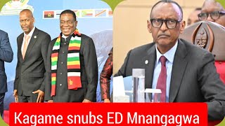 WATCH | RWANDAN President Kagame snubs ED Mnangagwa as leaders meet to tackle M23 rebels