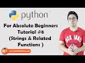 String Slicing And Other Functions In Python | Python Tutorials For Absolute Beginners In Hindi #8