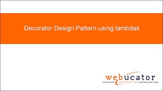 Decorator Design Pattern using lambdas