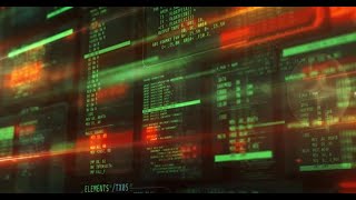 Movement Of Virtual Digital Space With Lines Of Code | Motion Graphics template - Envato elements
