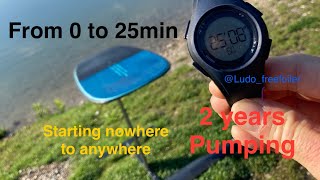 How long it takes to learn pump foiling - my two years experience #hydrofoil #pu