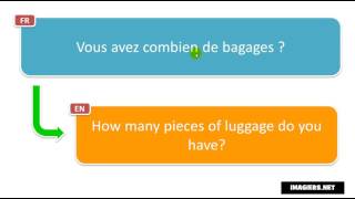 Learn French phrases # Tenez, votre carte d’embarquement