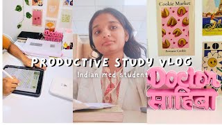 A Day In The Life of An Indian Med Student (Productive Vlog)