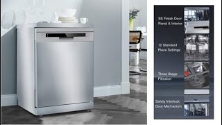 Kaff DW VETRA 60 Free Standing Dishwasher with Three Stage Filtration System, 12 Standard Place Sett