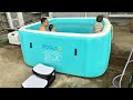 IPOOLGO inflatable spa tub with heater 2.5*2.5*1m size for 6-12 people available