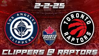 2-2-25 Los Angeles Clippers vs Toronto Raptors Game Audio | NBA LIVE Stream Gamecast \u0026 Chat