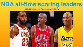 NBA all-time scoring leaders - total number of points scored 1946-2019