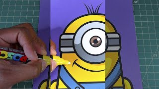How To Draw Minions The Rise Of Gru #art #shorts #minions