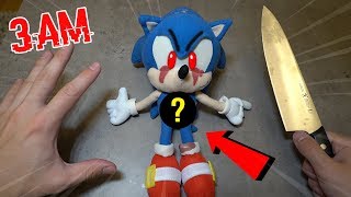(WHAT'S INSIDE?) CUTTING OPEN SONIC.EXE DOLL AT 3AM!! *ALIVE HAUNTED SONIC.EXE DOLL*