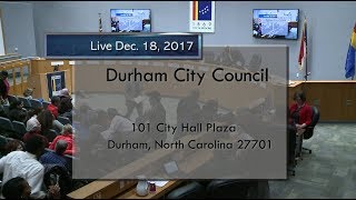 Durham City Council Dec 18, 2017