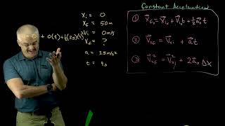 Constant Acceleration Problems Explained