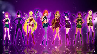 Winx Club Dark Enchantix Transformation With Roxy And Daphne Fanmade