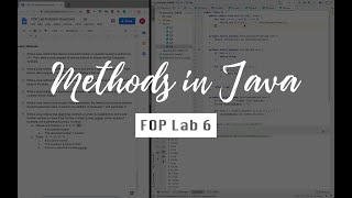 #WatchMeSolve Methods Exercises in Java | Fundamentals of Programming (FOP) | Lab 6