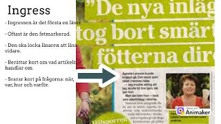 Att skriva en tidningsartikel