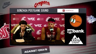 WSU MBB: Isaiah Watts/LeJuan Watts Gonzaga Postgame | 2/19/25