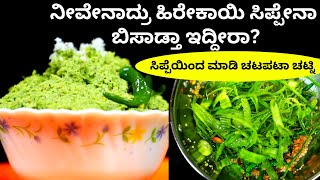 ಹಿರೇಕಾಯಿ ಸಿಪ್ಪೇನಾ ಬಿಸಾಡ್ತಾ ಇದ್ದೀರಾ?| Hirekai chutney recipe