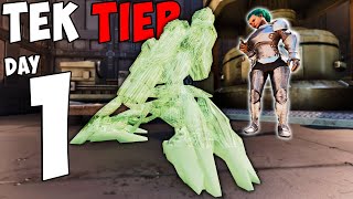 Unlocking TEK TIER On DAY 1 Of EXTINCTION - Ark Small Tribes