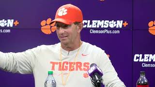 Dabo Swinney on Gideon Davidson, transfers, teams cancelling spring games