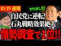 【10/19 速報】遂に1位！石丸氏の作戦実行で人気がうなぎ登り！【玉木雄一郎/石丸伸二/国民民主党/衆議院選/衆議院議員選挙/2024】