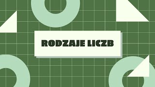 Rodzaje liczb