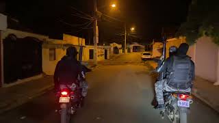 Recorrido de la policia en san francisco de macoris