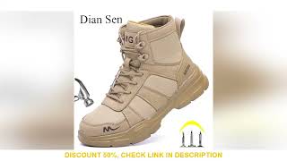 Work Boots Indestructible Safety Shoes Men Steel Toe Shoes Puncture-Proof Sneakers Male Footwear Sho