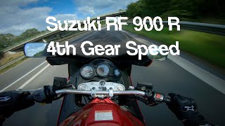 Suzuki RF 900 R 4th Gear Speed on the German Autobahn - RAW Sound