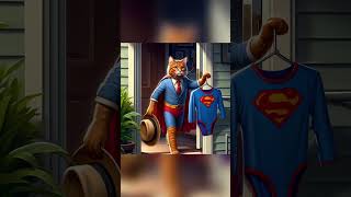 Superman cat saves the world | 超人貓拯救世界