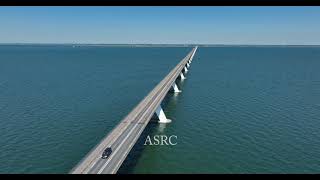 The Zeelandbrug: A Drone's Eye View of the Longest Bridge in the Netherlands!