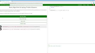 Basic Algorithm Scripting Finders Keepers Learn freeCodeCamp9/16
