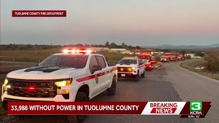 Thousands without power in Tuolumne County following reported explosion