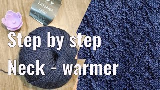 Мастеркласс шарф и узор - ажур / neck warmer / cowl / ажур