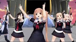 ぽんぷ長式白露型で一騎当千【MMD艦これ】