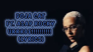 Doja Cat - URRRGE!!!!!!!!!! (Lyrics) ft. A$AP Rocky