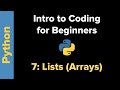 Basic Python 3 for Beginners 7: Lists