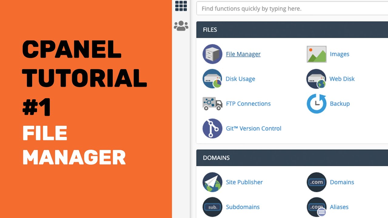 CPanel Tutorial | How To Use CPanel File Manager To Upload You Website ...