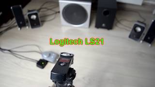 Logitech Z3e vs Logitech LS21 active 2.1 system bass-sound test