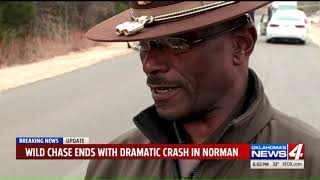 Wile police chase in Oklahoma ends in dramatic fashion