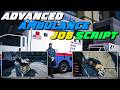 Advanced Ambulance Job Script | P Scripts | QBCore/ESX | FiveM Tutorial #202