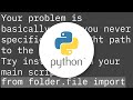 Importing class from another file