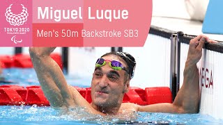 Miguel Luque Wins Silver for Spain | Men's 50m Breaststroke - SB3 | Tokyo 2020 Paralympic Games