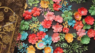 8 Easy Ways to Shape Paper Flowers using One Die !🌸🌺😍