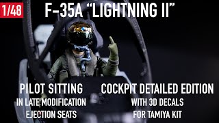 F-35A Lightning II: Pilot and Cockpit Upgrades (1/48) by ResKit / Unboxing