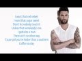 Maroon 5 - Sugar (Lyrics)