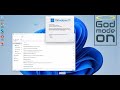 How to activate God Mode on a Windows 11 PC