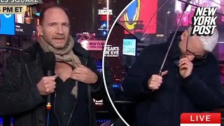 Anderson Cooper in hysterics over Ralph Fiennes’ take on top 2024 meme during CNN New Year’s special