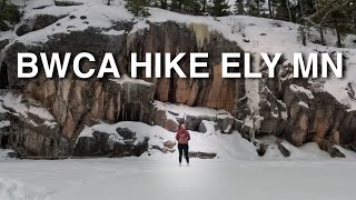 BWCA Winter Hike to Hegman Pictographs (Near Ely)