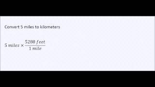 Factor Label Method of Making Conversions