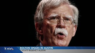 Bolton speaks in Austin