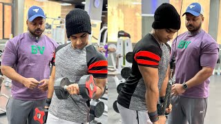 Biceps \u0026 Triceps \u0026 Forearms Workout ||Muscle Building Day 4 #fitnessbyshafeeque #malayalam #fitness